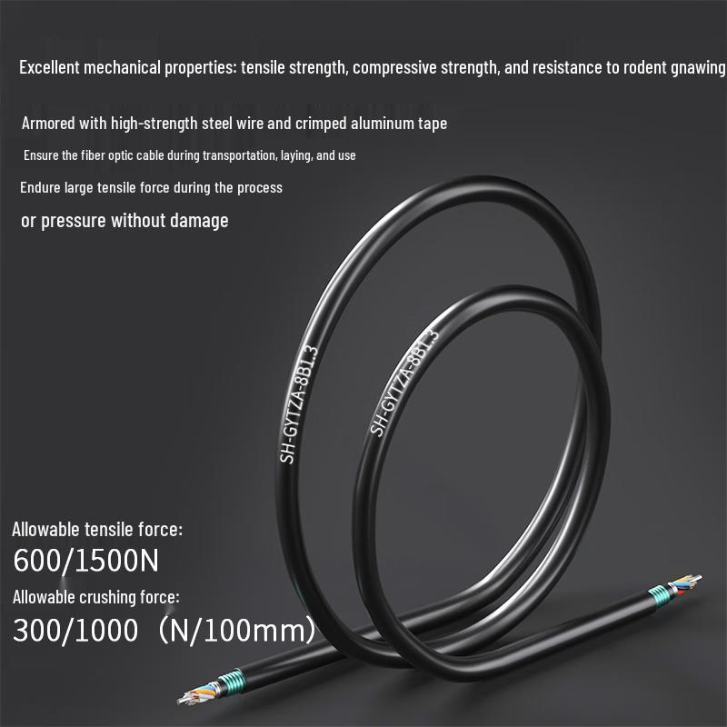 Speedy GYTZA53 Outdoor 8-Core Armored Fiber Optic Cable