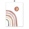 Rocket Sloth Dinosaur Rainbow Boho Sun Map Nursery Wall Art Children's Prints Posters For Kids Room Baby Decor Canvas Painting