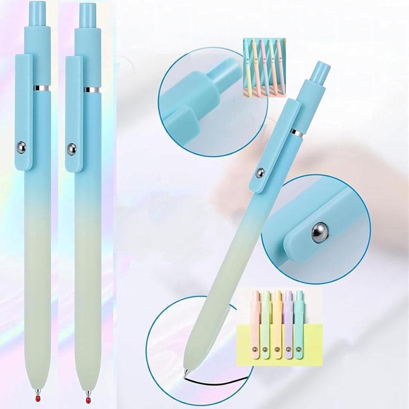 5Pcs Gel Ink Pens, Gettoreach Gel Ink Pens, Emboadlie Pen Quick Drying Pen For Smooth Writing