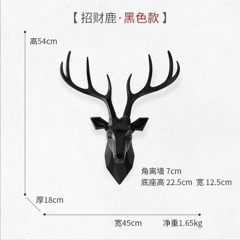 

3D скульптура головы оленя настенный декор, статуя животного оленя, дом, гостиная, спальня, настенные украшения аксессуары,