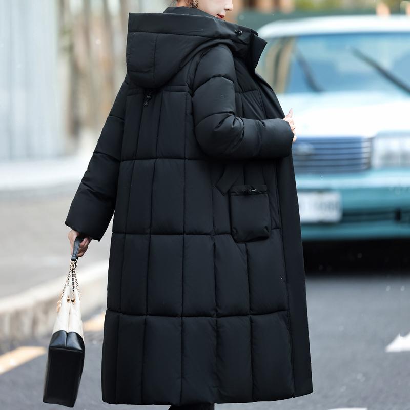 Fashion Woman Long Coat Winter Jackets Hooded Elegant Loose Thick Warm Plus Size Women's Parkas