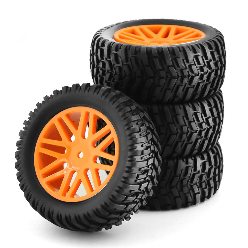 1/10 RC Off Road Tires And Wheels 12mm Hex Rubber Short Course Truck Tyres For 1:10 Scale Buggy Car Kyosho ARRMA Traxxas Wltoys