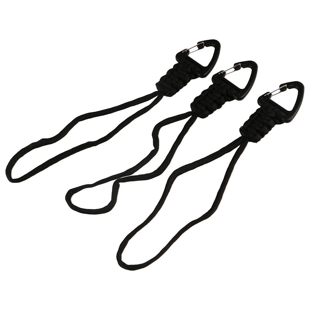 High Strength Paracord Keychain Triangle Buckle Parachute Cord Carabiner  Hiking