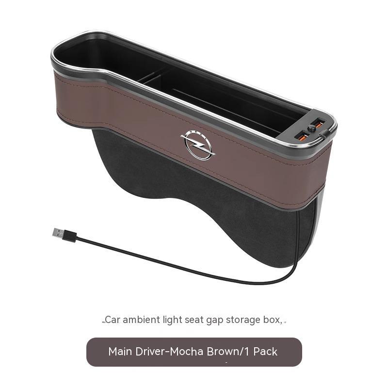 Car Seat Seam Storage Box For Opel Adam Astra Combo Corsa Crossland-X GTC Delica Grandland Insignia Meriva Mokka Tigra Zafira