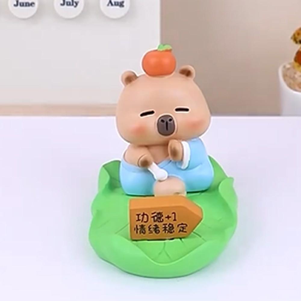 Desk Decor Capybara Phone Holder Figure Model Capybara Cell Phone Bracket  Phone Accessories