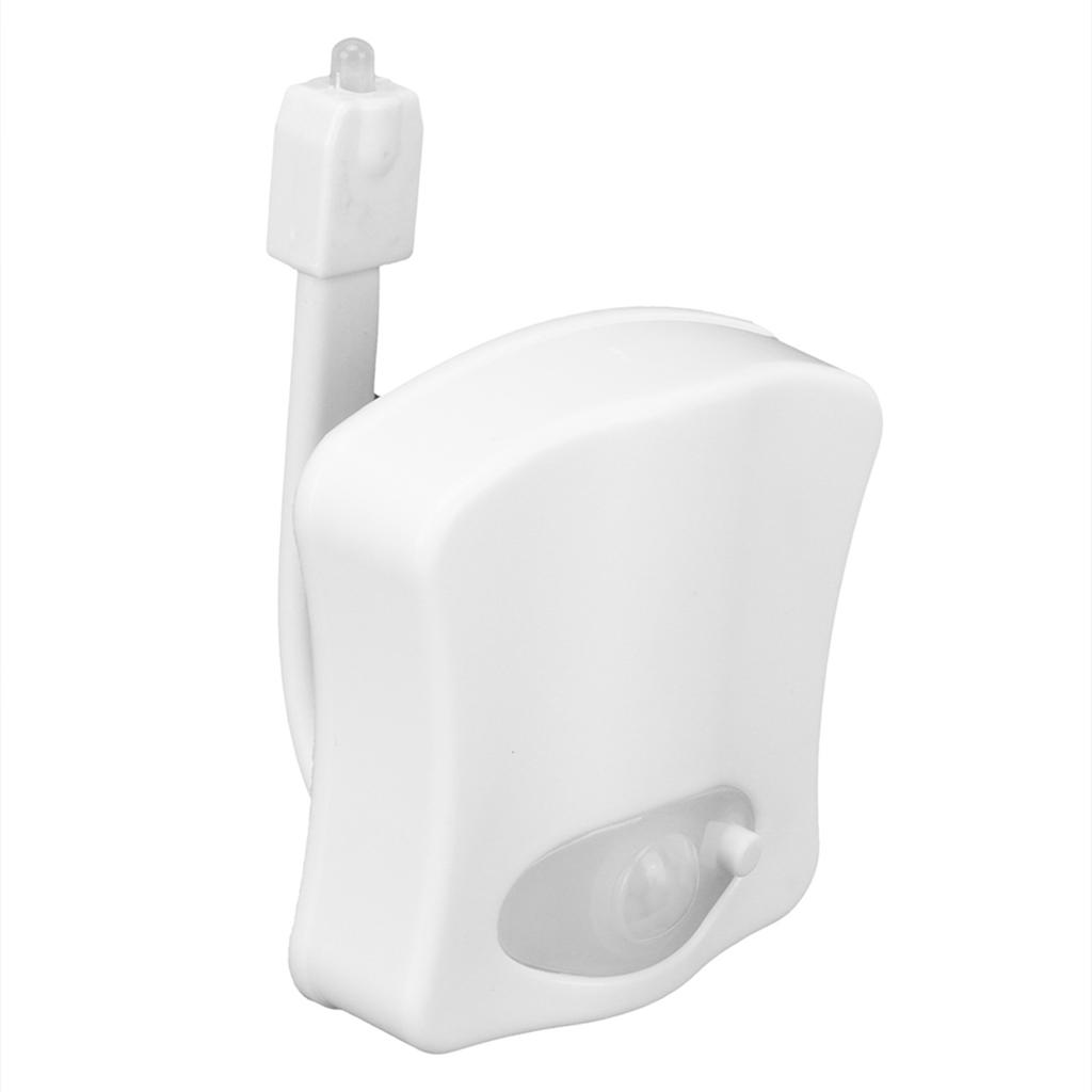 Toilet Sensor Light with 8 Color LED Hanging Body Toilet Cover Lamp Night Light for Bathroom