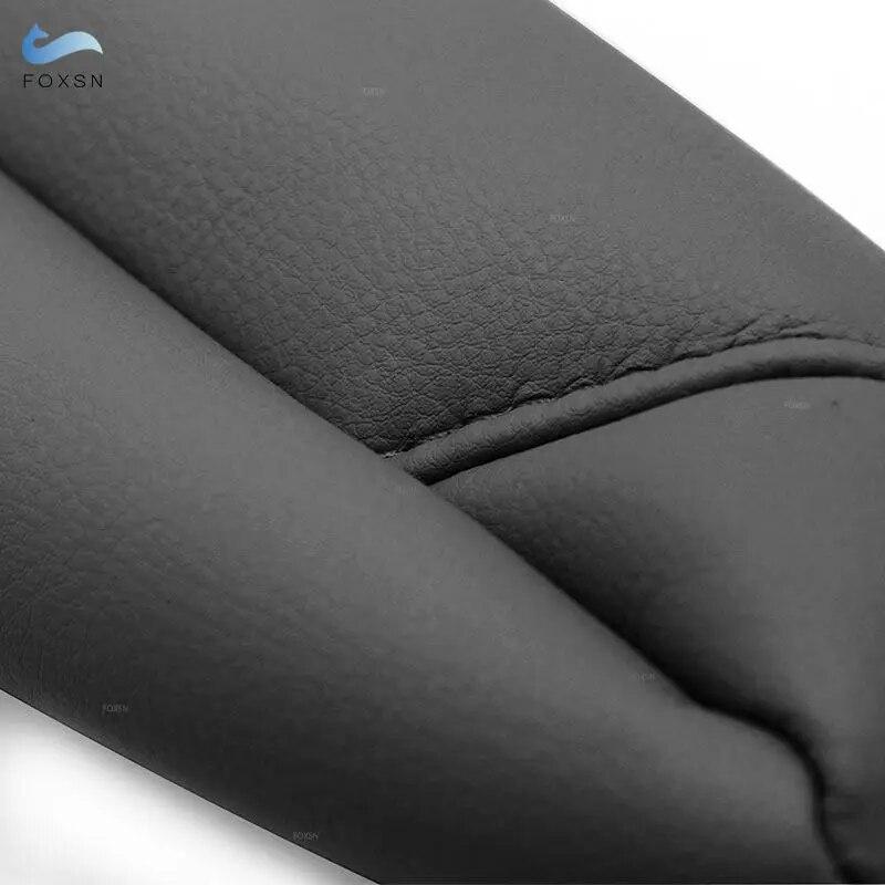 Armlehnenbezug für Honda CRV 2007 2008 2009, schwarzes Mikrofaserleder, rechts und links, Seitensitz-Armlehnengriffabdeckung