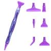 Caneta de Pintura com Diamantes de Resina 5D Fio Cabeças de Caneta de Metal de Reposição Canetas de Broca de Ponta Com Argila Adesiva Artesanato de Arte DIY Pintura com Diamantes