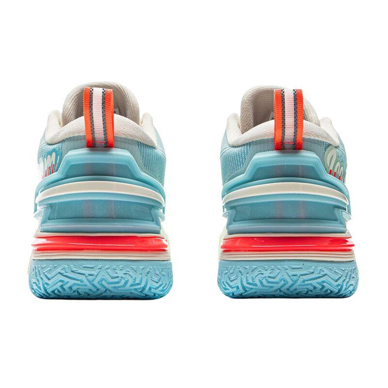 Li Ning Kids Versatile Comfortable Non-Slip Support Low-Top Basketball Shoes Kids sneaker White Blue YKBV026-9