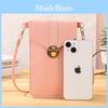 Klassische Crossbody-Handytasche für Damen Stilvolle Retro-Clutch mit Hakenverschluss