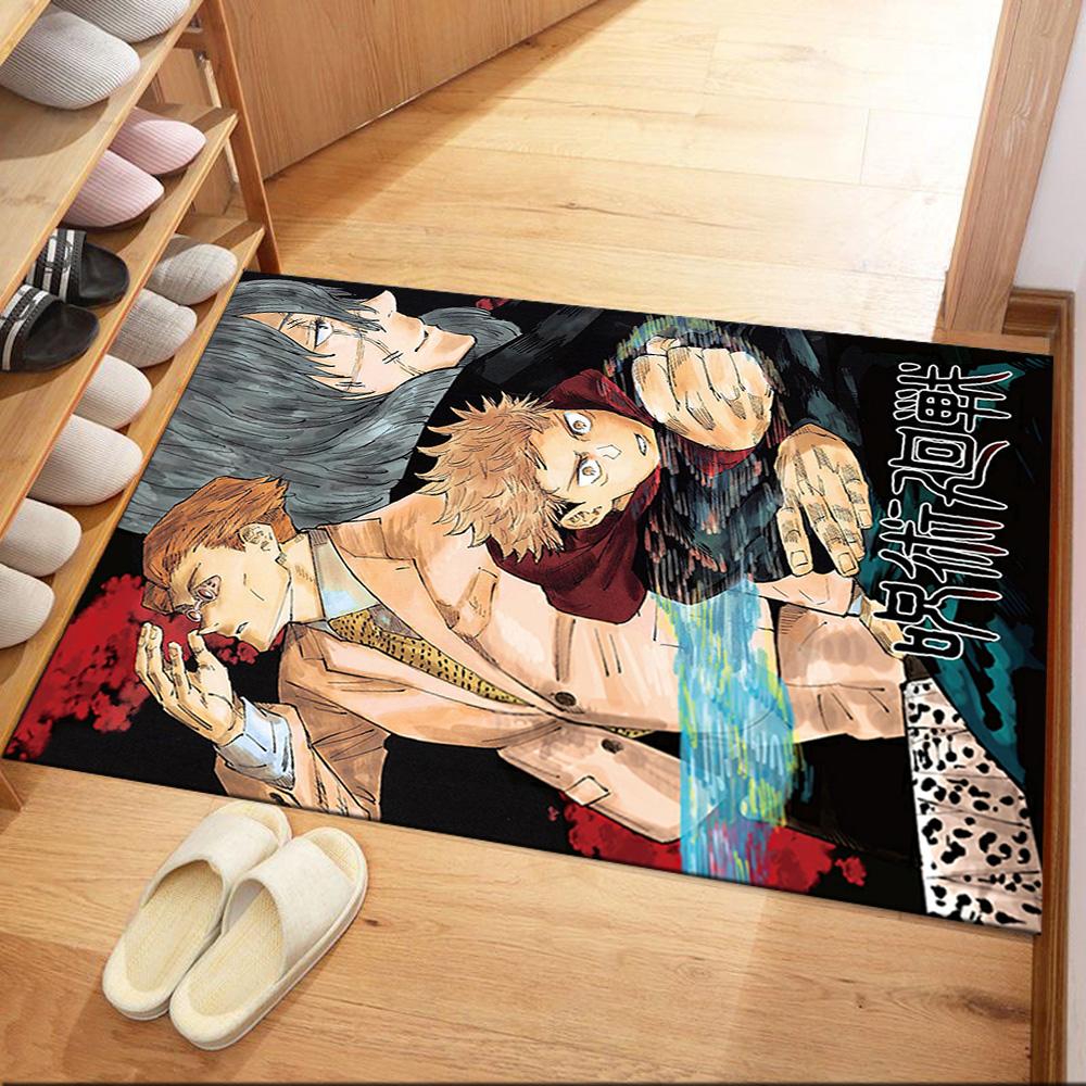 Jujutsu Kaisen: Battle Begins Square rugs are a great choice for living rooms, bedrooms, home décor, and as gifts.