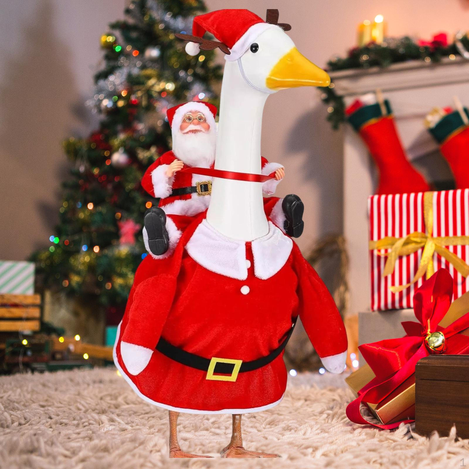 

Christmas Decorations for The House, Goose Costume, Figurine Indoor Clothing No Snowflake Pattern