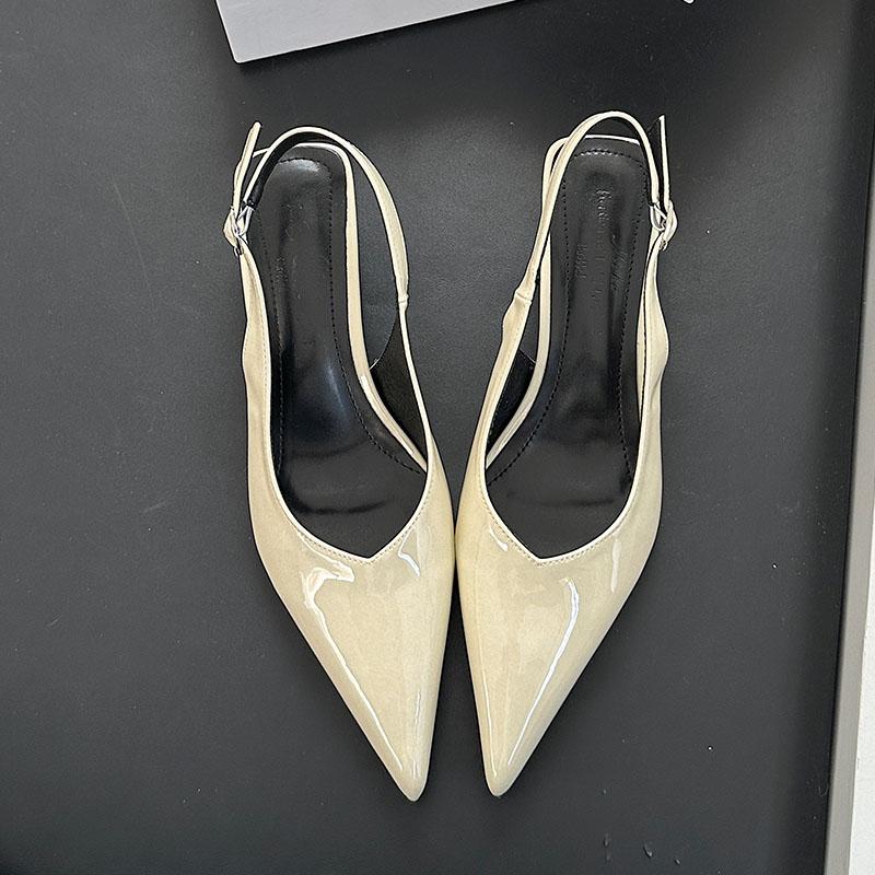 

Fashion Fashion Pointed Toe Ladies Low Heel Pumps Shoes Female Buckle Strap Footwear Shallow Elegant Women Heeled Sandals Shoes 35 абрикосовый