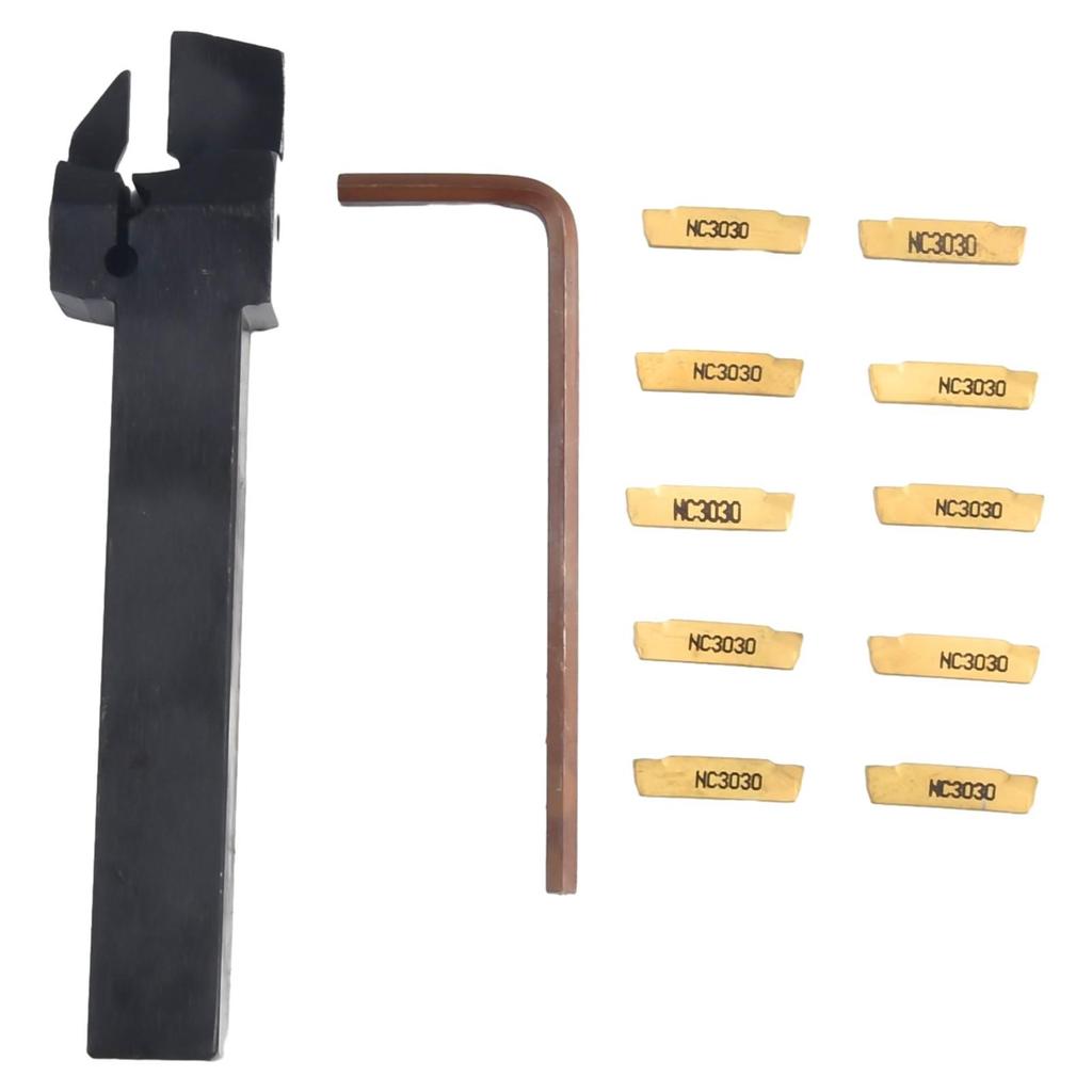 MGMN200 Carbide Insert + MGEHR1212-2 GROOVING CUT-OFF Lathe Turning Tool Holder