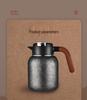 Premium Titanium-Coated Large Capacity Thermos Pot for Office Tea Brewing & Stewing - Ideal Business Gift