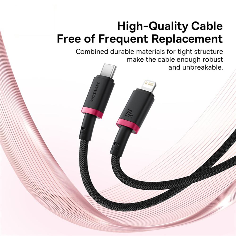 BASEUS Dura Series PD 20W Fast Charging Cable Type-C to iP Data Cord,Length: 1m