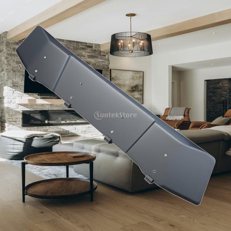 Deflector de Viento para Baca de Techo Carenado de Acero Ajuste Universal Reduce el Ruido del Viento para Barras y Portaesquís de Techo de Vehículo