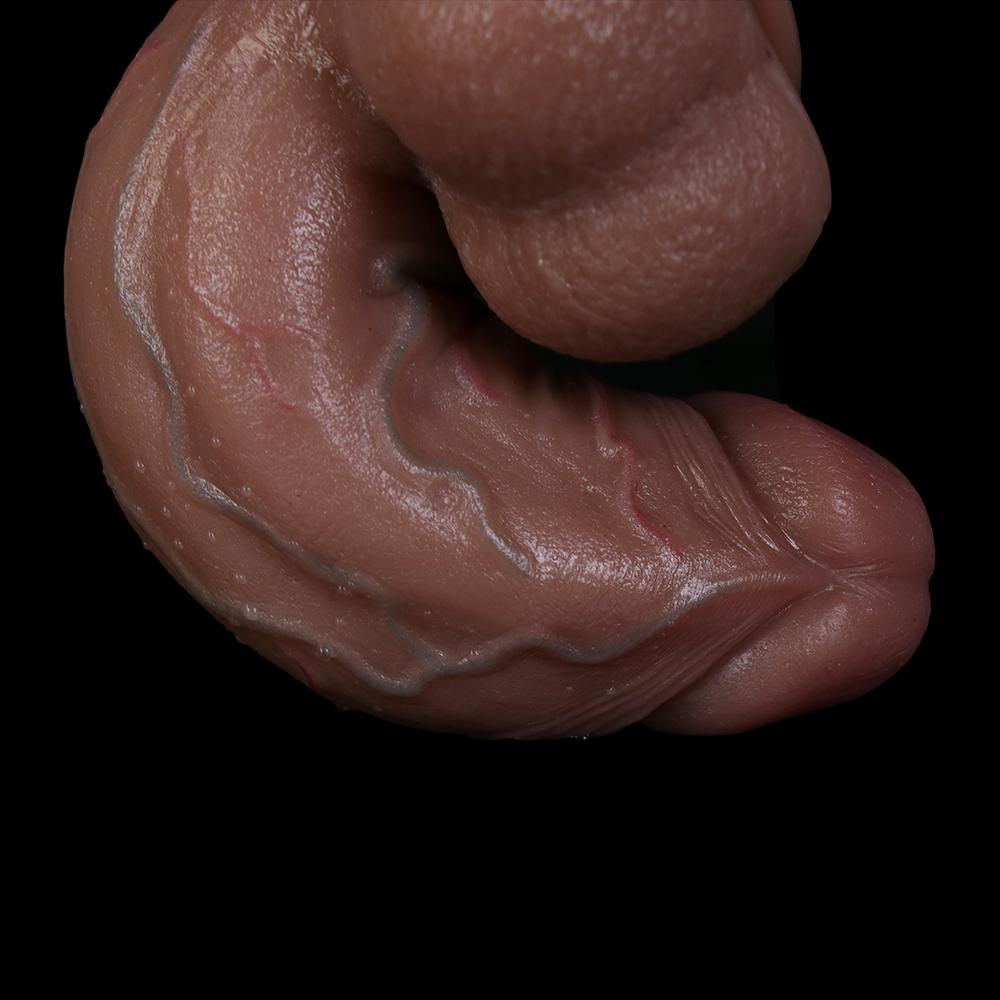 Realistic Silicone Massager with Strong Suction Cup, Manual Design, Body-Safe Material, Easy to Clean, No Battery Required