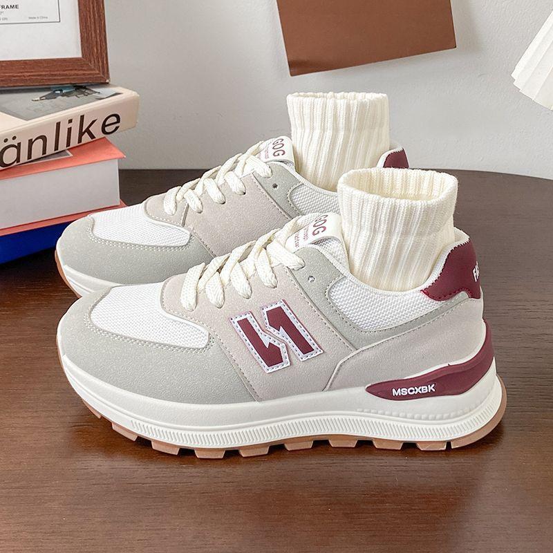 Women's shoes Forrest Gump shoes sports shoes summer casual new versatile student ultra-light dad height ins shallow mouth