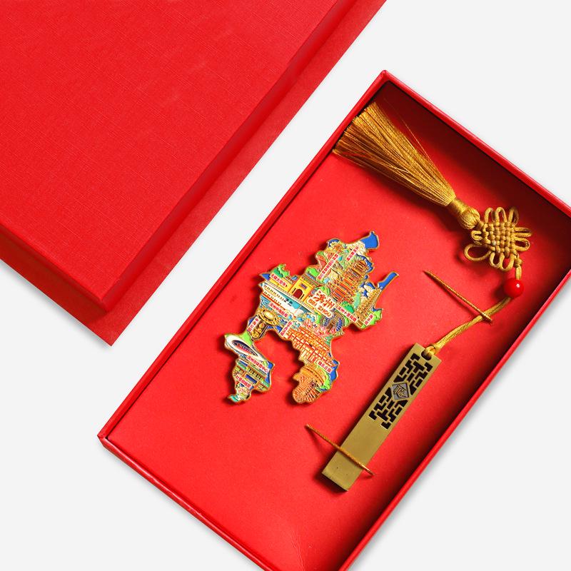 Binzhou Gelber Fluss Turm Magnet, Haifeng Pagode & Zhonghai Park. Kulturtourismus-Geschenk.