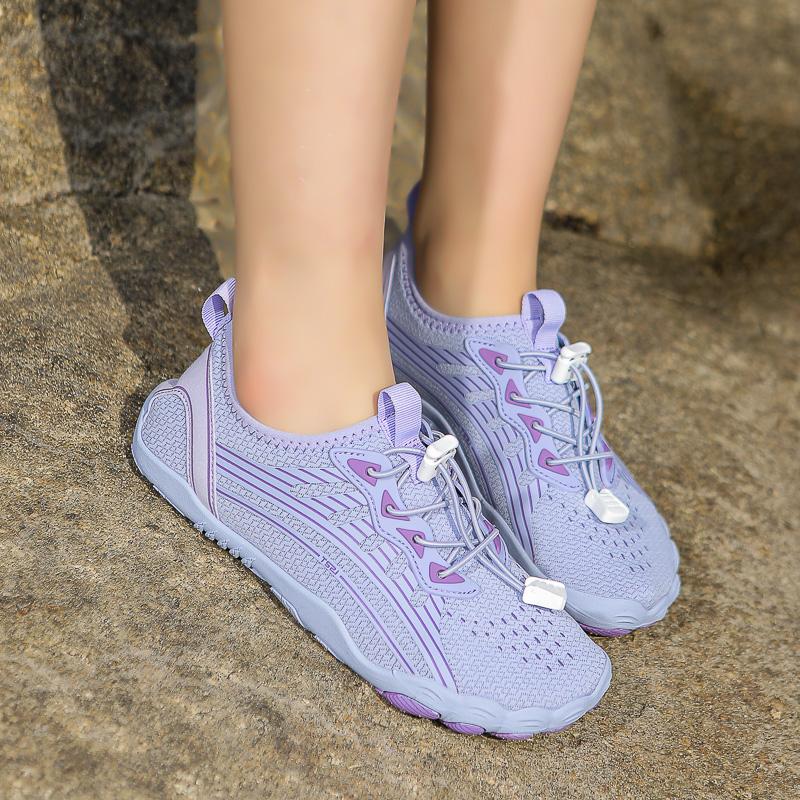 Schnelltrocknende Wasserschuhe für Damen Herren Leicht Atmungsaktive Aqua-Sneaker Rutschfeste Strand-Watschuhe zum Kajakfahren Surfen Tauchen