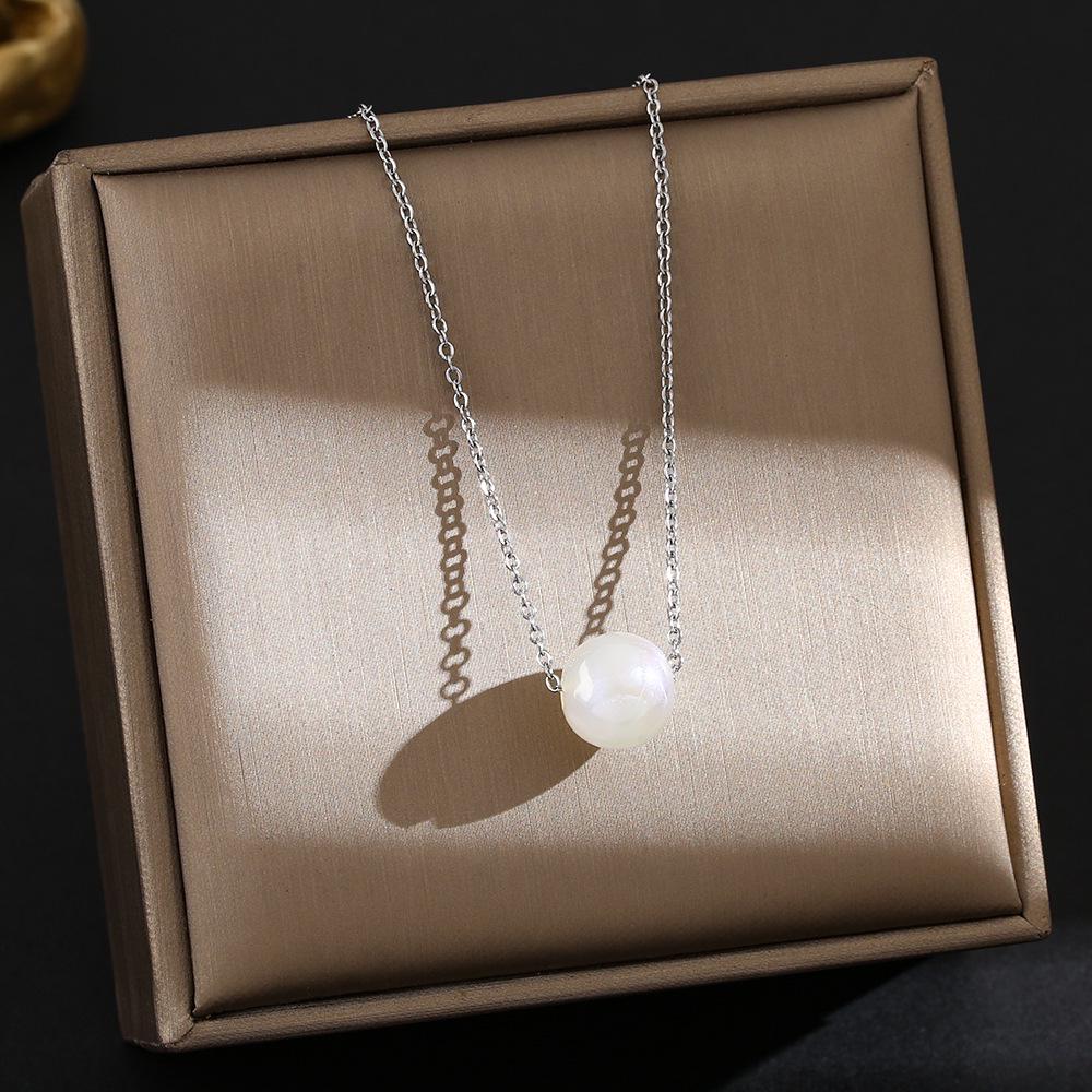 

18K Electroplated All-Titanium Steel Necklace, Women s High-End Clavicle Chain - Non-Fading Jewelry