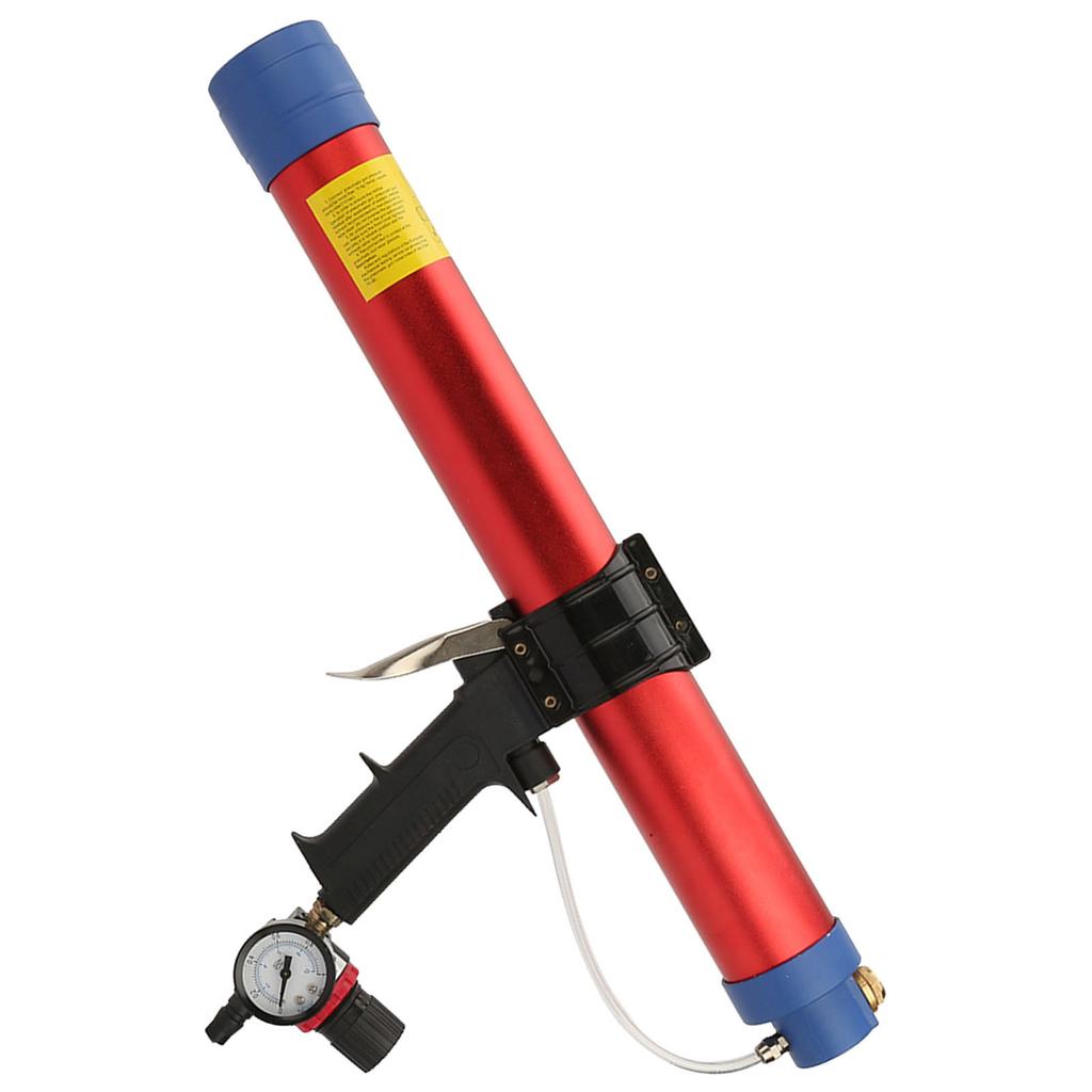 600ml Weichkleberpistole Pneumatisches Handwerkzeug mit Geschwindigkeitsmesser für Architekturbekleidung