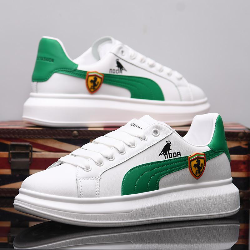 

Spring and autumn leather heightening lightweight sports casual shoes thick baseplate shoes MY2 44