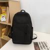 Student Schoolbag Women's Large Capacity Solid Color Backpack Men's Travel Backpack
