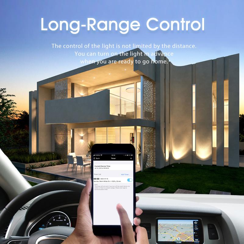 MARPOU RGB Smart Ceiling Light With App Voice Control Alexa/Google Remote Control 220V 30W 48W Smart Lamp Led Lights for Room