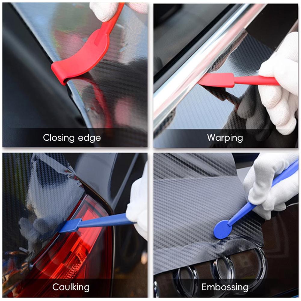 7pcs Car Film Wrapping Blades Kit Window Vinyl Wrap Squeegee Ice Remover Cleaning Wash Squeegee Utility Knife Snap-off Tools