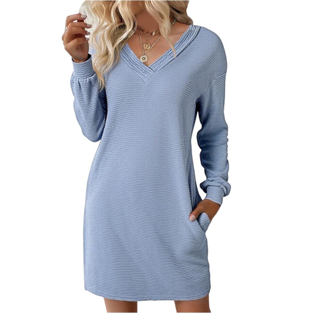 Women's Fashionable Casual Long-sleeved Dress