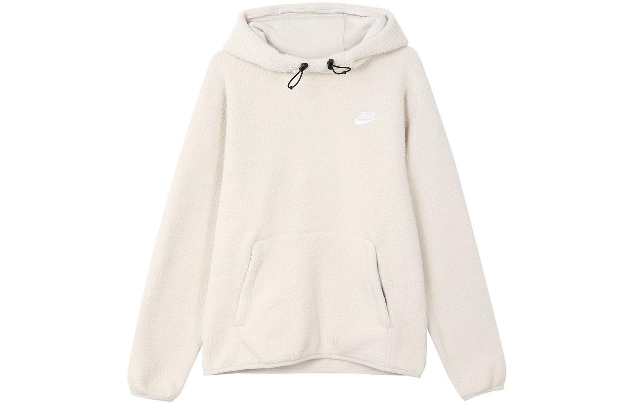 Nike Solid Color Logo Print Drawstring Hoodie DV8155-072 L