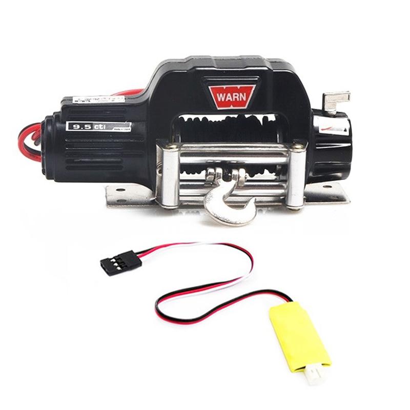 Metal Automatic Winch With 3CH Control Line For 1/10 RC Crawler Car Axial SCX10 TRAXXAS TRX4 Upgrade Parts Accessories