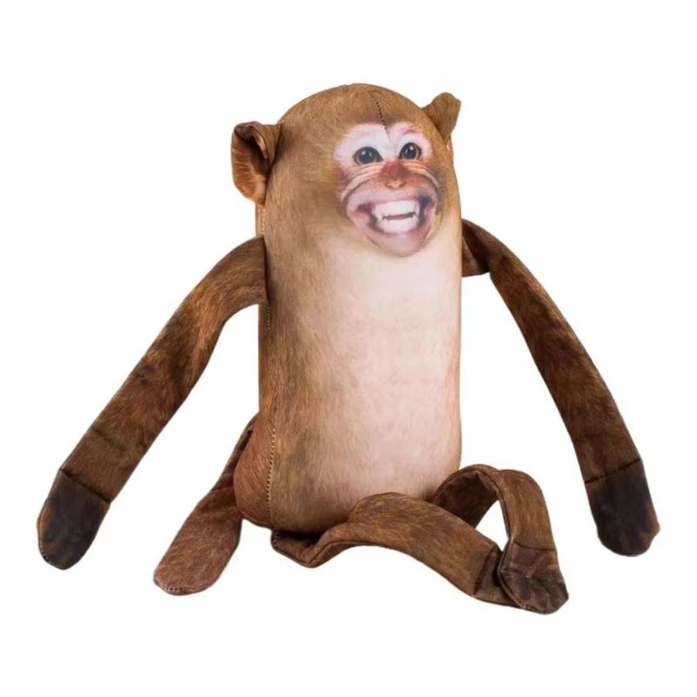 Sleeping Monkey Plush Dolls Stuffed Animal Monkey Stuffed Toys Monkey Plush Toys  Bag Accessories