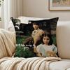 Chinese Pop JJay Chou Album Cover Cushion Cover Linen Pillowcase Soft  for Sofa Bed Home Room Decor