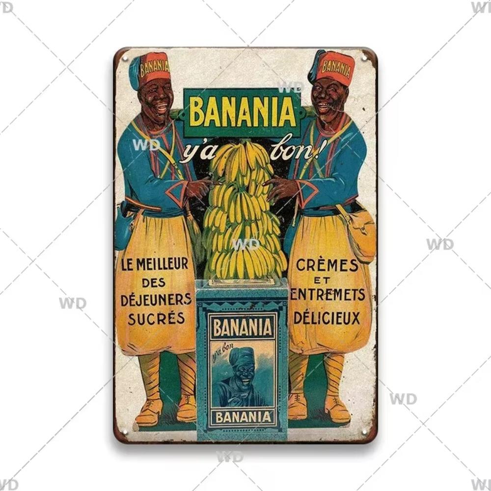 Chocolat Hot Drink Metal Poster Vintage Art Plate Signs Wall Deco Tin Sign Print Plaques Exquisite Crafts Decor Piece