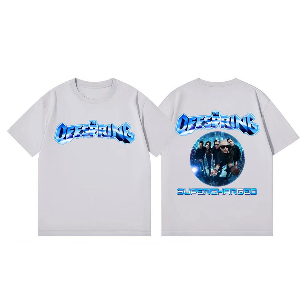 The Offspring Supercharged Tour 2026 T Shirt Men Women Clothing Punk Rock Short Sleeve Tshirts Fashion Casual Oversized Tshirt