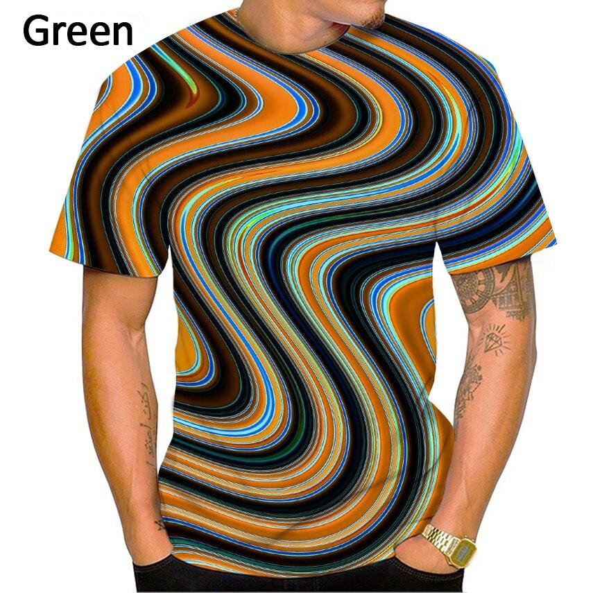 

Новая модная мужская футболка с цифровым геометрическим абстрактным 3D принтом, модная футболка с сотовым рисунком