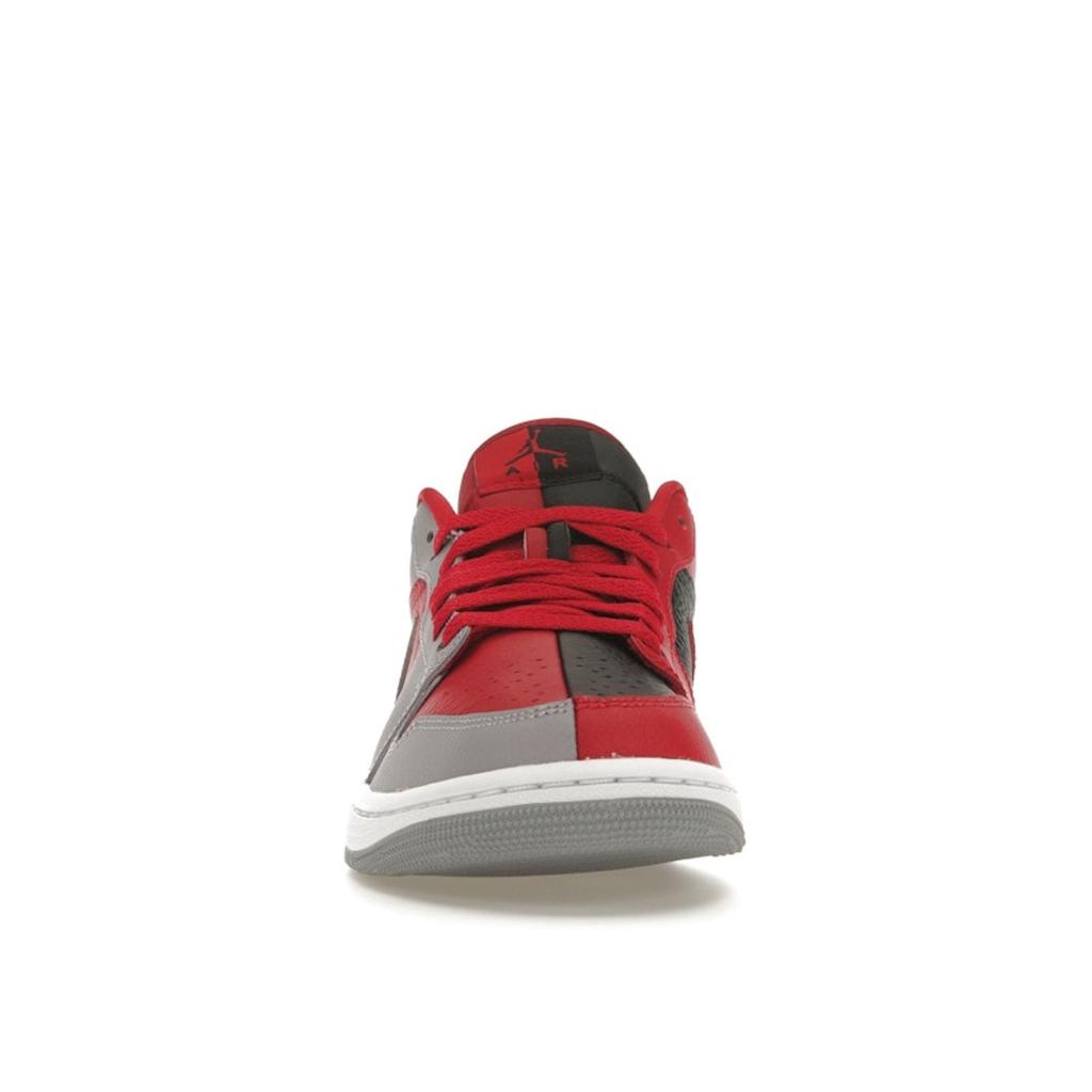 Air Jordan 1 Low SE Split - Gym Red Cement Grey Women Sneakers Black White DR0502-600