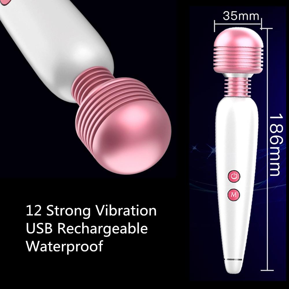 6 Speeds Charged Vibrators for Women G-Spot Massager Sex Toys Women Clitoris Stimulate Adult  Products
