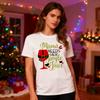 Funny Christmas Shirts Mama Needs Her Jingle Juice Christmas Party Tee Mom Xmas TShirt Holiday Drinking TShirt Women Casual Top