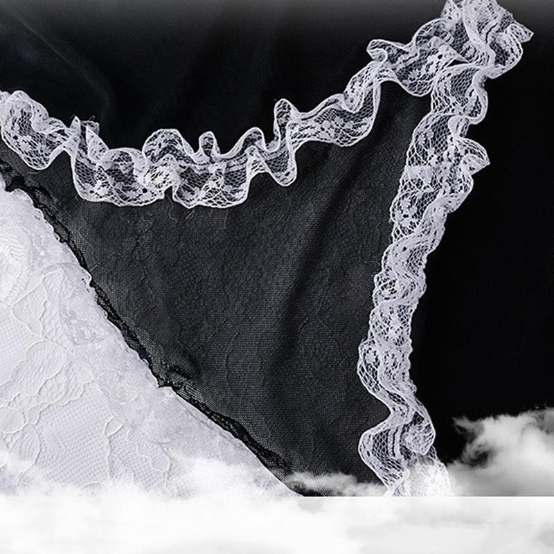 Mašle Krajka Cosplay Služka Uniforma Lingerie Sexy Halloweenské Kostýmy pro Hraní Rolí