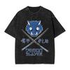 Demon Slayer Tokito Muichiro Mist Breathing Printed Tshirt Mens and Womens Washed Tshirt High Quality Vintage Cotton Tshirt