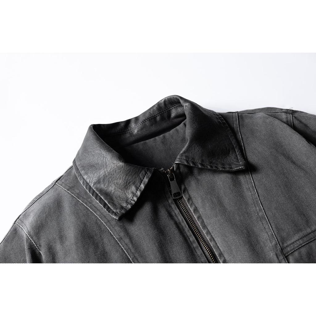 SKRSANYU Men's Retro Barn Style White Duck Down Jacket SYY1039