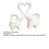 Elephant Love Statue, Cute Elephant Figurine Living Room Decor, Brings Good Luck, Love Heart Elephants Decorations for Home Decor Wedding