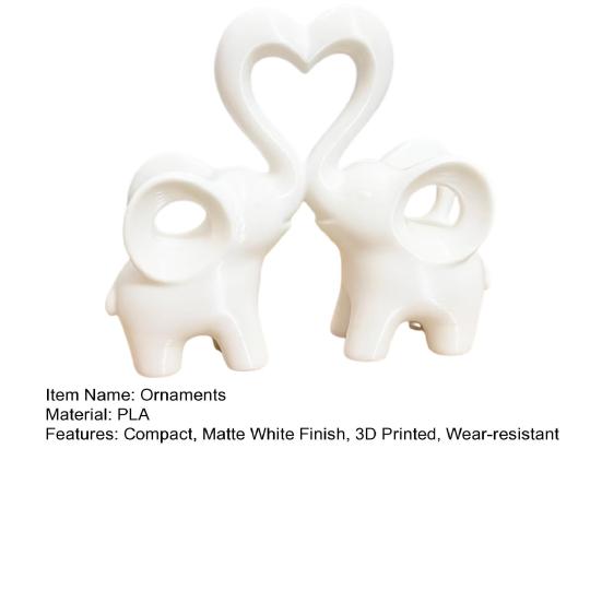 Elephant Love Statue, Cute Elephant Figurine Living Room Decor, Brings Good Luck, Love Heart Elephants Decorations for Home Decor Wedding