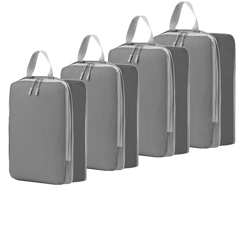 3/4Set Compression Packing Cubes for Travel, Lightweight Space-Saving Extendable Packing Organizer for Carry on Luggage Suitcase