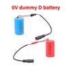 NonConductive LR20 D Battery Adapter Spacer Tube Featuring 5.5x2.1mm Female Port For External Adapter Connection