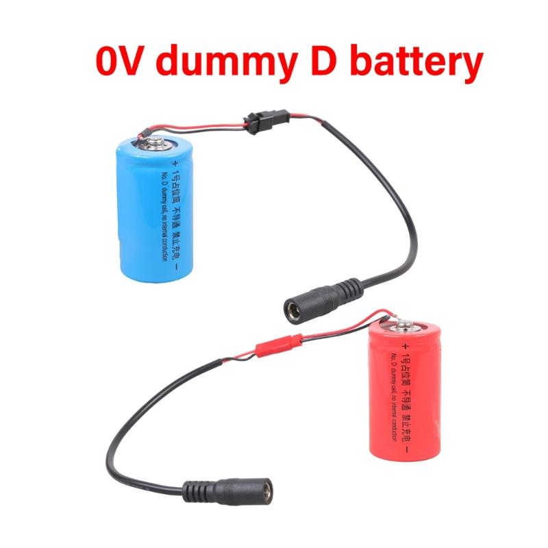 NonConductive LR20 D Battery Adapter Spacer Tube Featuring 5.5x2.1mm Female Port For External Adapter Connection